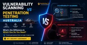 vulnerability scanning vs penetration testing australia cybersecurity comparison