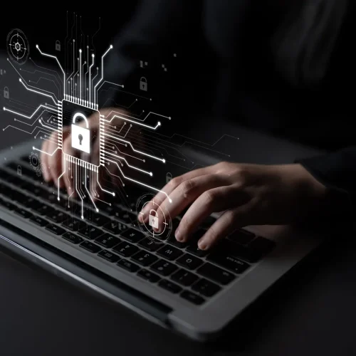 Cyber security system protecting digital infrastructure. Cyber security ensures data safety, prevents breaches, cyber security strengthens defense, and supports secure operations.